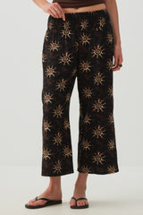 Linen Blend High Waist Culottes