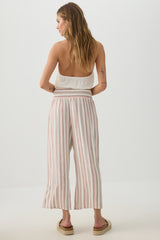 Linen Blend High Waist Culottes