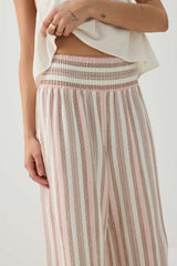 Linen Blend High Waist Culottes