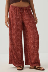 Mid Rise Wide Leg Pants