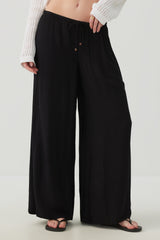 Mid Rise Wide Leg Pants