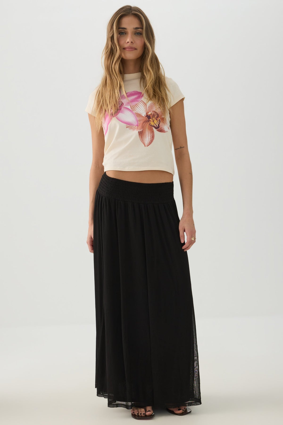 Maxi Mesh Skirt
