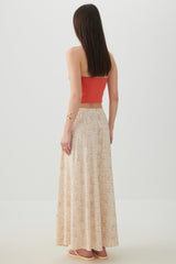 Knit Crepe Maxi Skirt