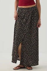 Knit Crepe Maxi Skirt
