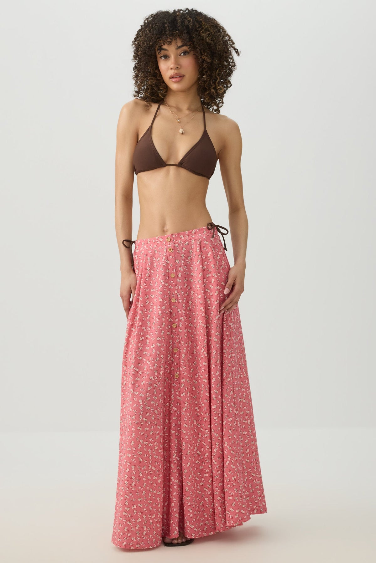Knit Crepe Maxi Skirt