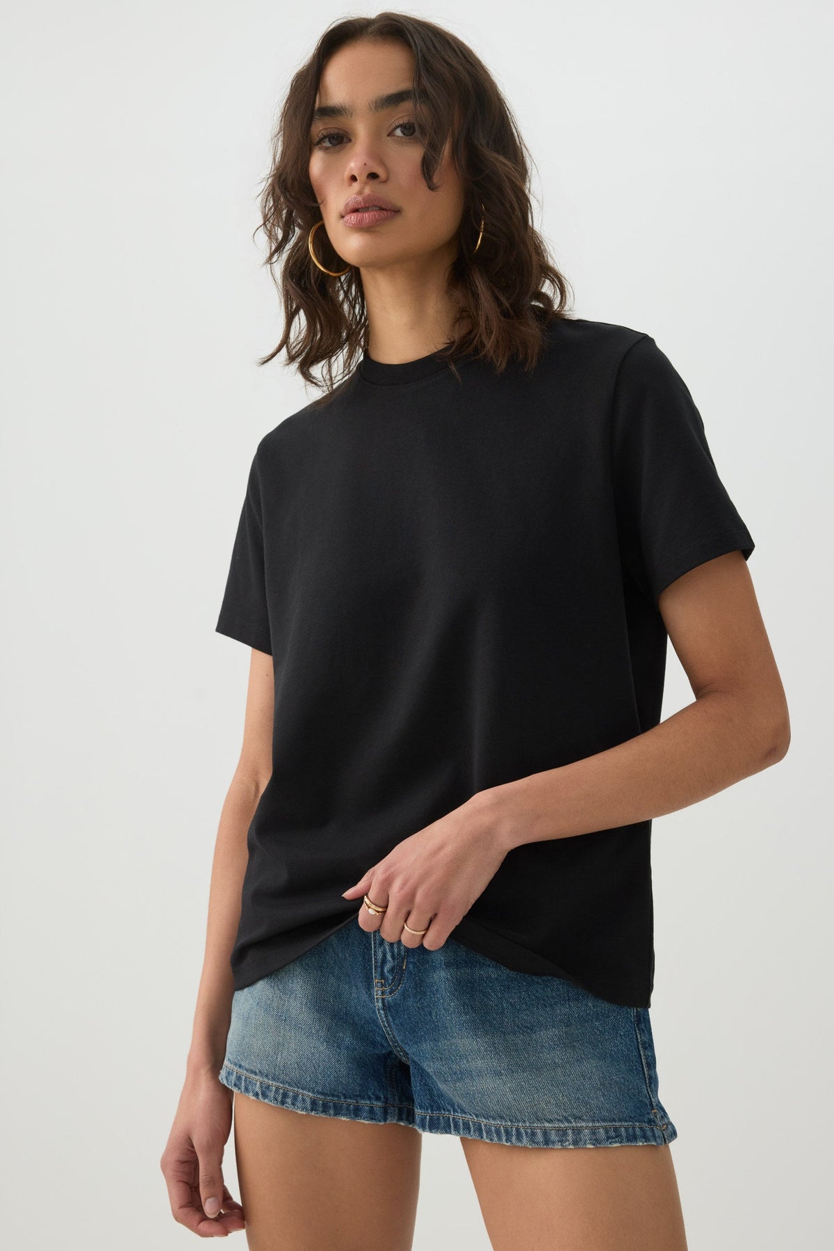 Basic Relaxed Short Sleeve T Shirt
