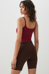High-Waisted Biker Shorts