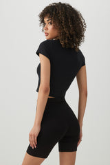 High-Waisted Biker Shorts