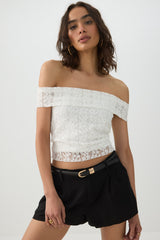Off Shoulder Lace Top