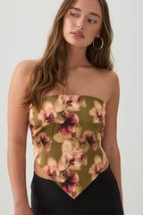 Satin Bandeau Tube Top