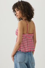 Striped Babydoll Tank Top