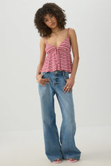 Striped Babydoll Tank Top