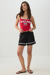 Contrast Trim Thailand Tank Top