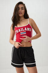 Contrast Trim Thailand Tank Top
