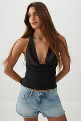 Halter Cowl Tank Top