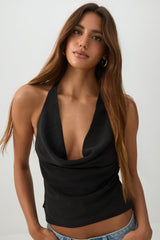 Halter Cowl Tank Top