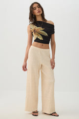 Mesh Off Shoulder Top