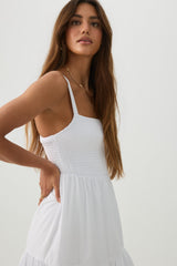 Eyelet Tiered Smocked Maxi Dress