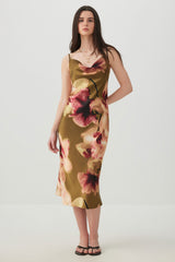 Midi Satin Slip Dress