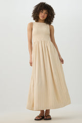 Smocked Halter Midi Dress