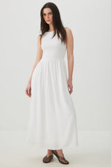 Smocked Halter Midi Dress