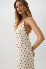 Airy V Neck Midi Dress