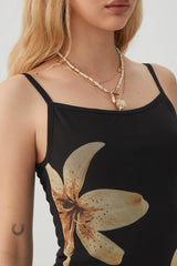 Floral Mesh Tank Top