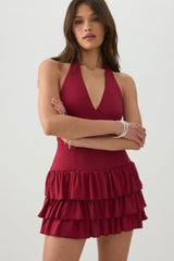 Halter Ruffle Romper