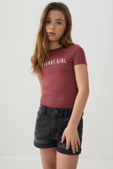 Rolled-Hem Denim Shorts