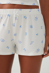 Printed Ultra Soft PJ Shorts
