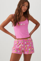 Printed Ultra Soft PJ Shorts