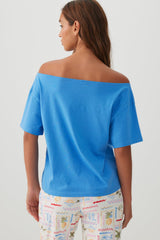 Oversized Off Shoulder PJ T-Shirt