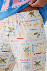 Printed Ultra Soft Straight Leg PJ Pants