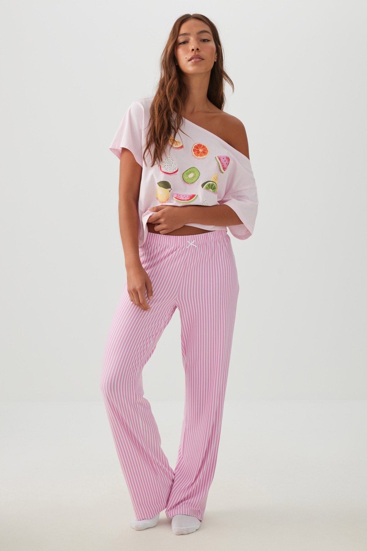 Printed Ultra Soft Straight Leg PJ Pants