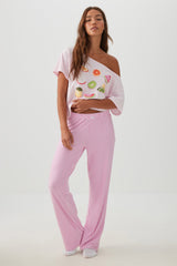 Printed Ultra Soft Straight Leg PJ Pants