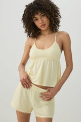 Waffle Knit PJ Tank Top