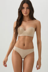 Seamless Strapless Push Up Bra