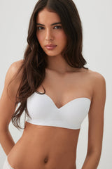Seamless Strapless Push Up Bra