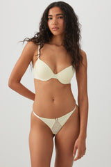 Cotton Lace Thong