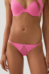 Cotton Lace Thong