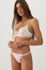 Floral Thong Panty