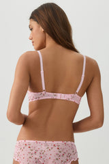 Floral Print Push-Up Bra