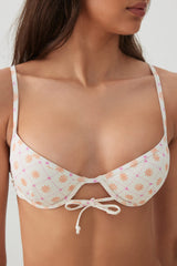Sun-Printed Underwire Bikini Top
