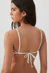 Contrast Trim Underwire Bikini Top