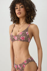 Animal Print Bikini Top