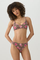 Animal Print Bikini Top