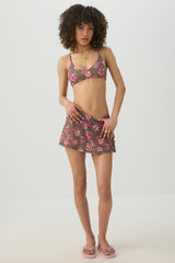 Animal Print Knit Swim Cover Up