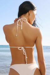 Beaded Triangle Bikini Top