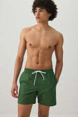Contrast Piping Swim Trunks