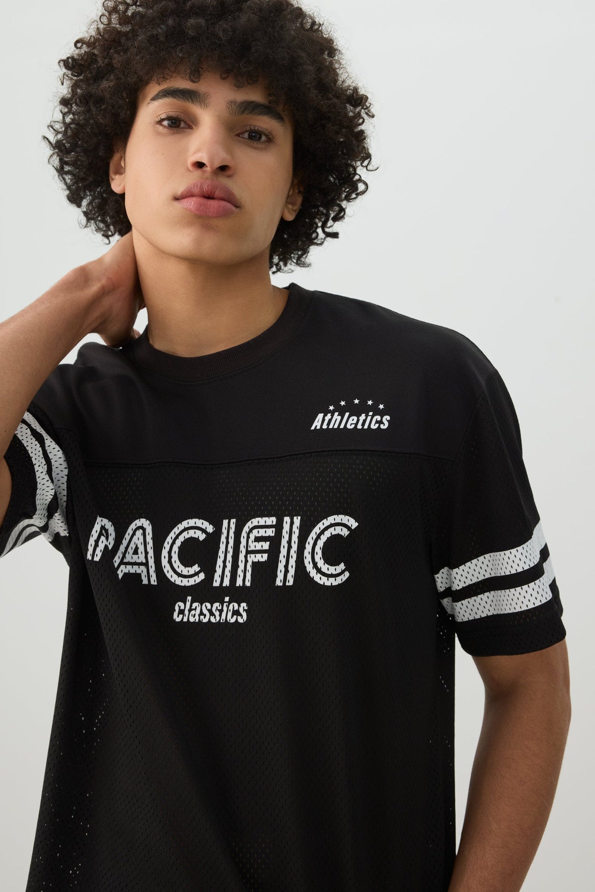 Crew Neck Mesh Sport Top